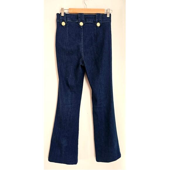 Derek Lam 10 Crosby Robertson Cropped Flare Denim Jeans, Womens Sz 27 - Picture 3 of 8